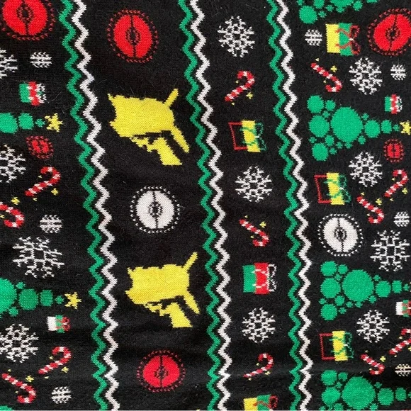 Black Pikachu Holiday Sweater - Picture 2 of 9